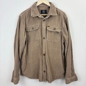 Men's Casual Button Down Shirt - Tan